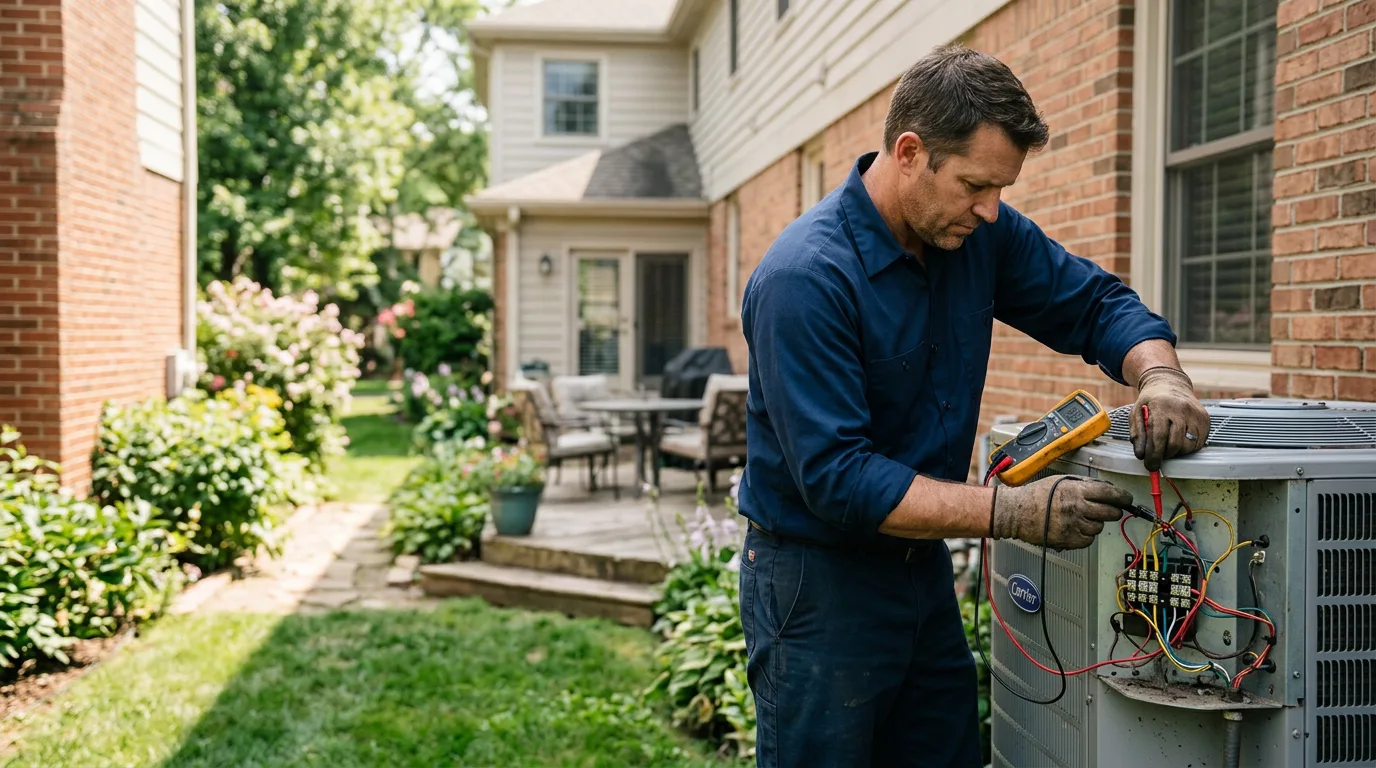 HVAC technician working near Gladwyne, PA